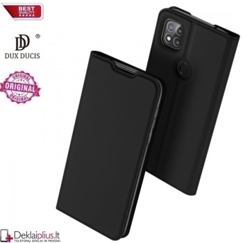 Dux Ducis dirbtinės odos atverčiamas dėklas - juodas (Xiaomi Redmi 9C) Dux Ducis dirbtinės odos atverčiamas dėklas - juodas (Xiaomi Redmi 9C)